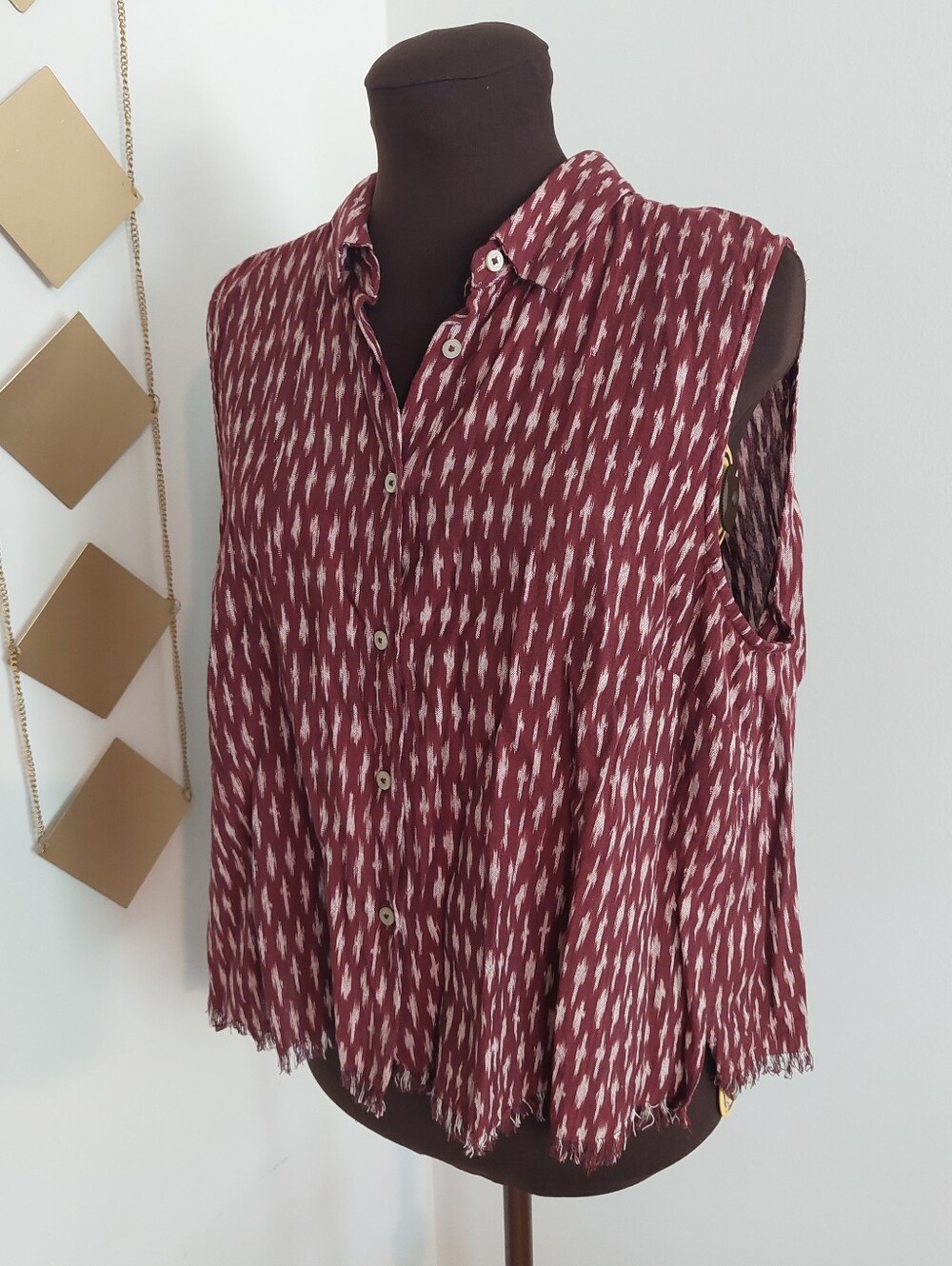 Cotton Buttondown Tank